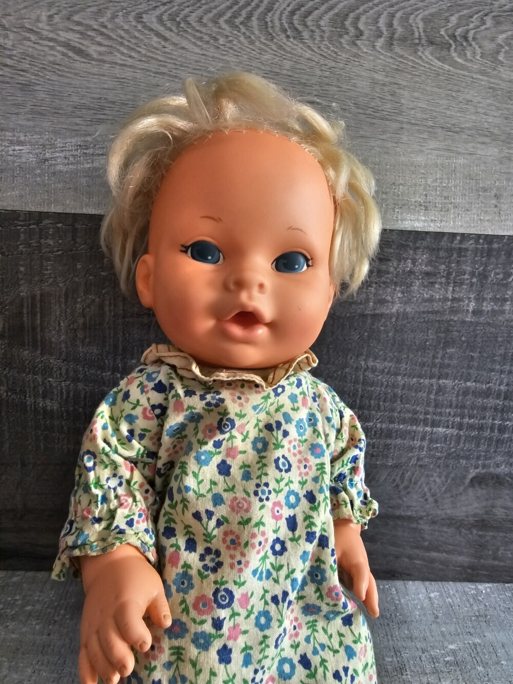 1977 Vintage Cutie Pie Baby Doll GMFGI General Mills Kenner Blue Eye Blonde Hair